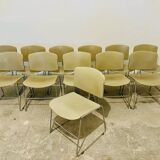 Set of 12 Max Stacker stackable chairs, 1970