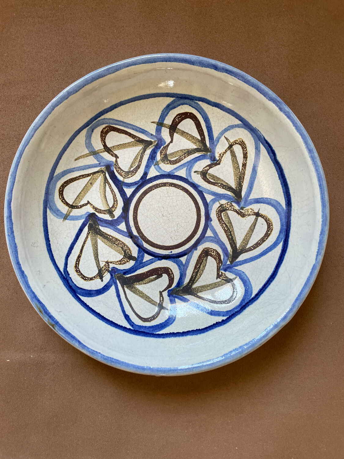 Trio d’assiettes Vallauris 1960 Olivier Roy