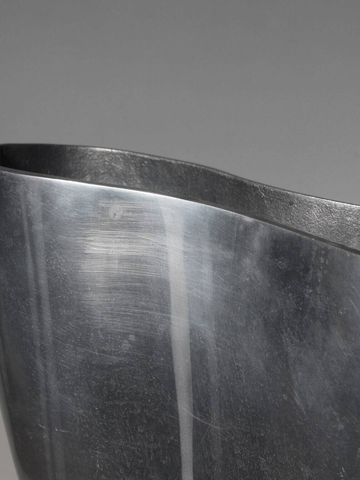 Polished Aluminum “Anatomi” Large Vase