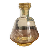 Vintage yellow glass decanter