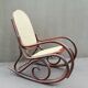 Rocking-chair in curved wood