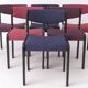 Set of 6 Vintage German Dining Chairs, 1950s–1960s, Black Beechwood