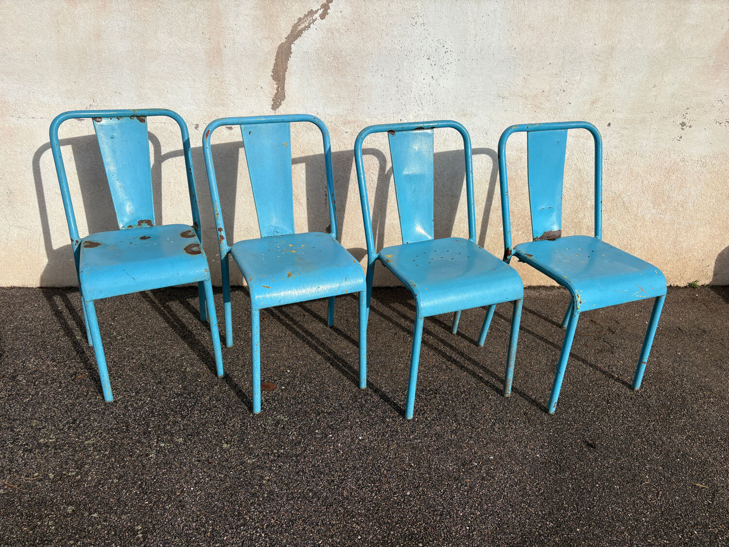 4 Tolix T37 chairs