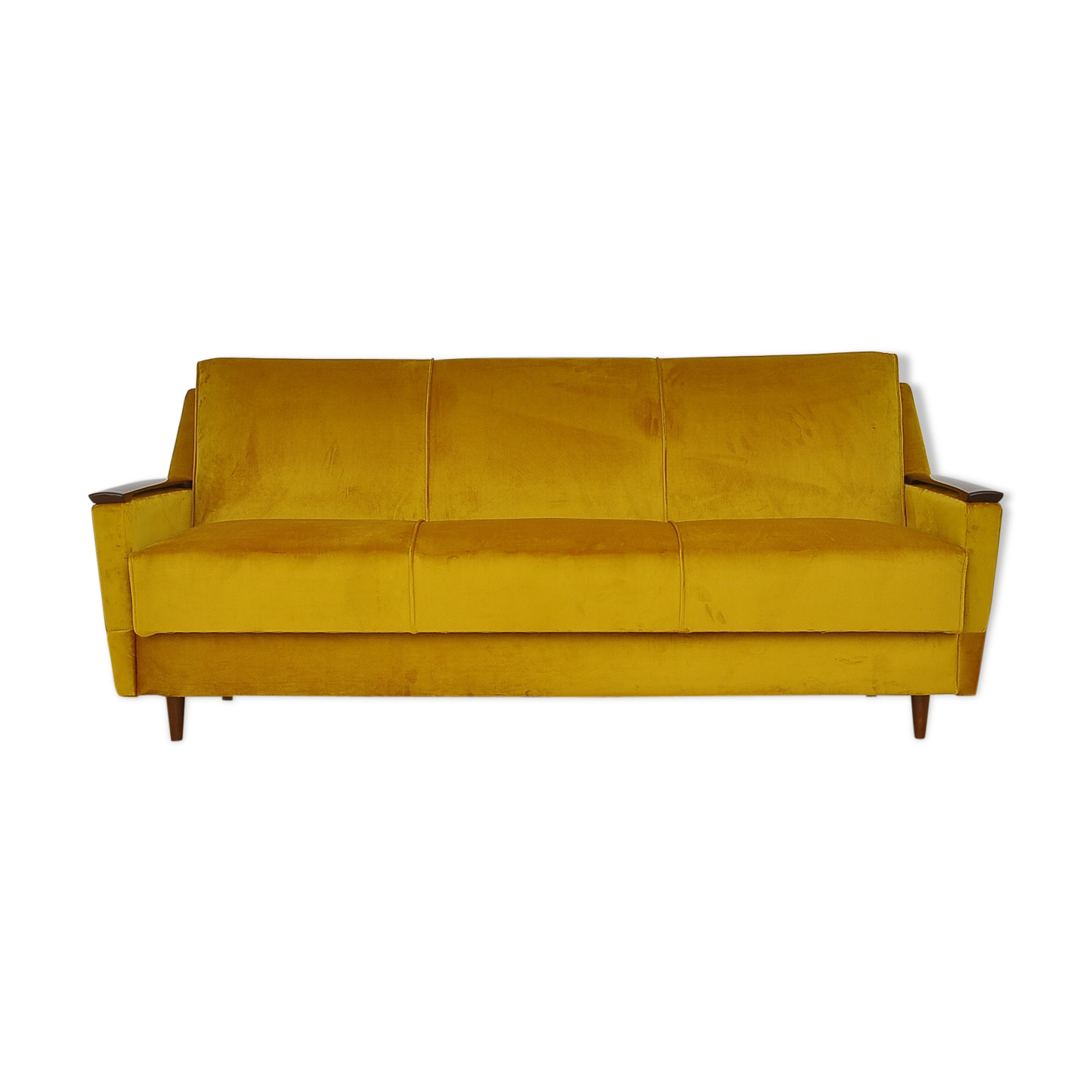 Mid-century velvet sofa daybed, 1960s
