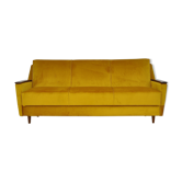 Mid-century velvet sofa daybed, 1960s
