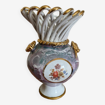 Vintage shell vase