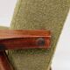 Pair de fauteuils scandinave mid century bouclette verte
