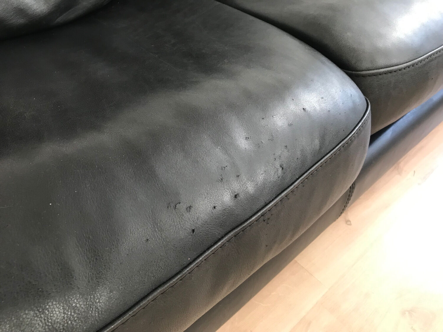 Steiner sofa bed in black leather