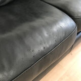 Steiner sofa bed in black leather
