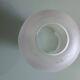 Set of 5 antique frosted glass lampshades with gold trim in Art Deco style