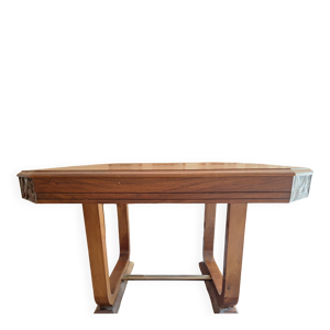 Jolie table à manger - noyer massif