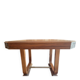 Jolie table à manger carrée en noyer massif style Art Deco / 1930
