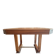 Beautiful square dining table in solid walnut, Art Deco style / 1930s.