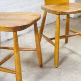 A pair of Swedish dining chairs 1950's