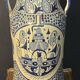Vintage blue and white Chinese umbrella stand – 20th century H45cm