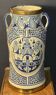 Vintage blue and white Chinese umbrella stand – 20th century H45cm