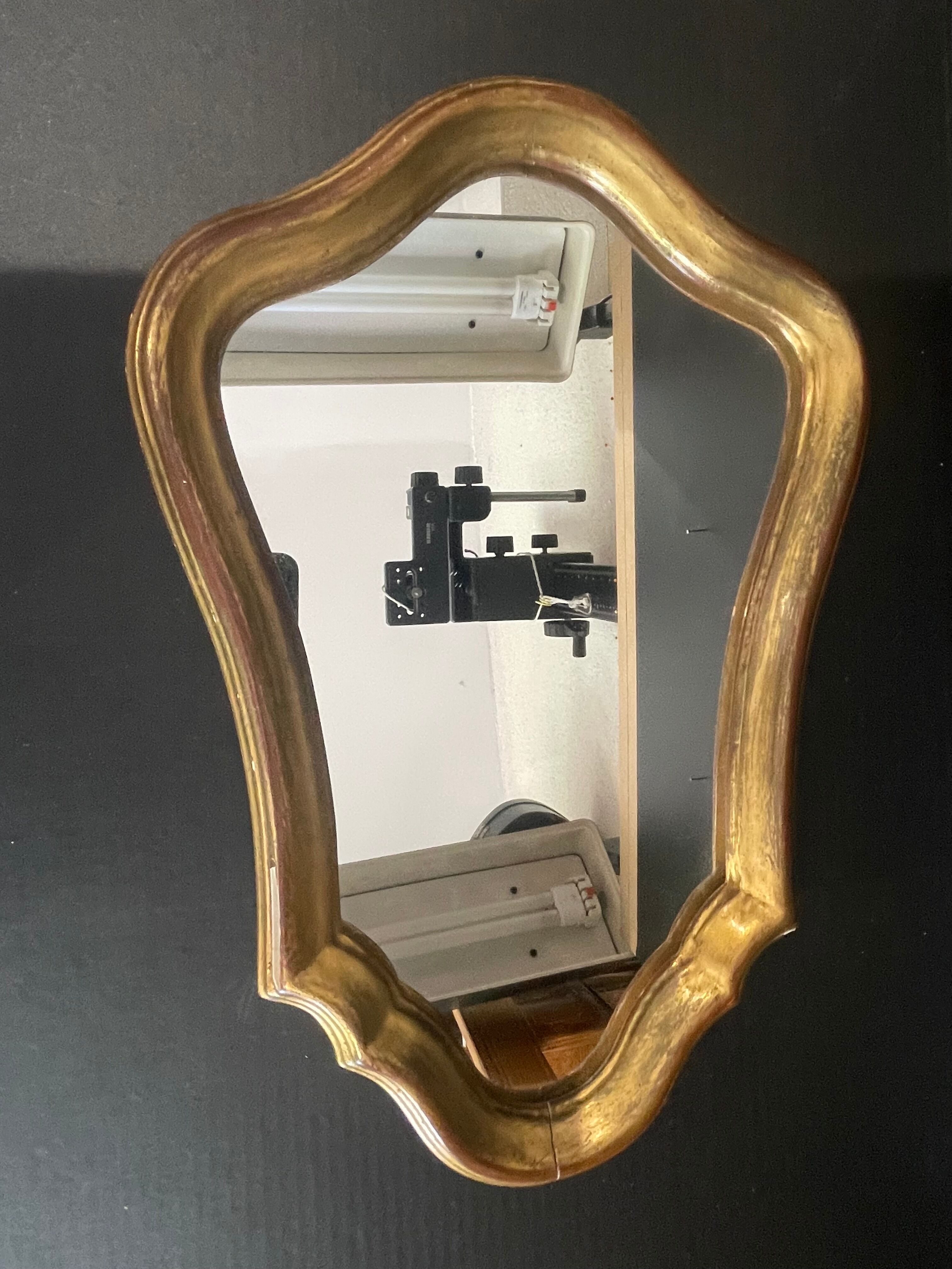 Miroir bois doré et stuc, quelques sauts