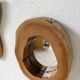 Set de 4 miroirs organiques brutalistes en bois années 50