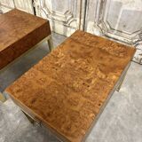 Pair of bedside tables forming end tables by Guy Lefèvre for Maison Jansen circa 1970