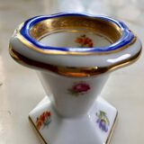 Blue and gold sweet egg set in Limoges porcelain, France, 1928