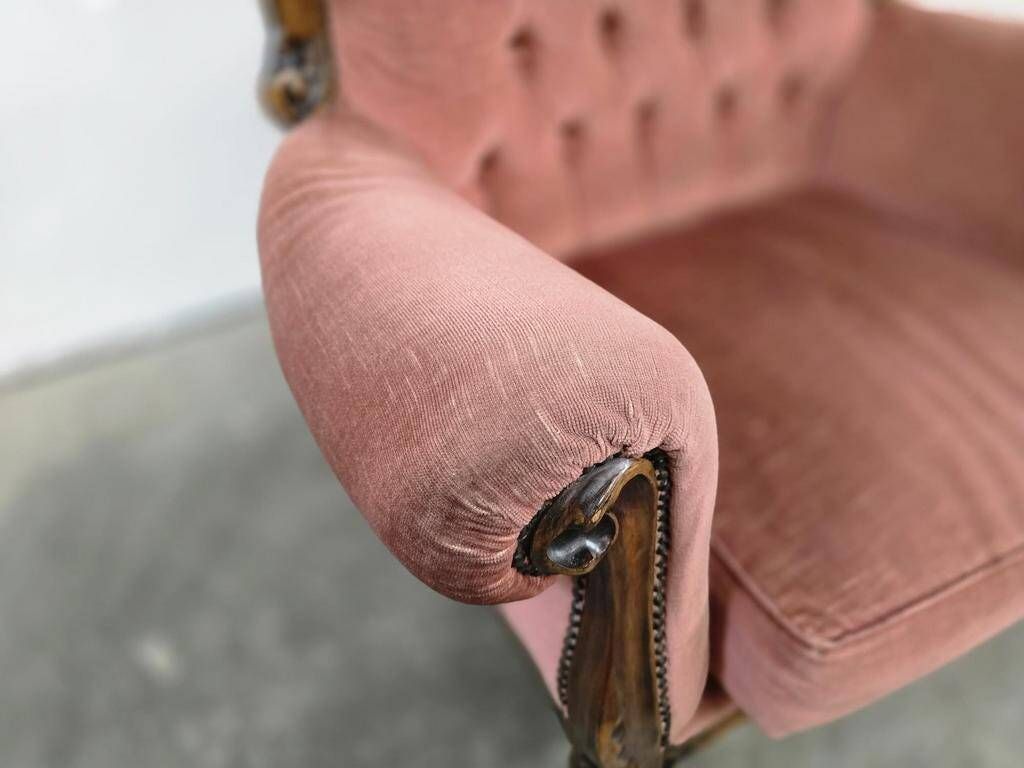 Vintage baroque armchair / single seater armchair / retro chair
