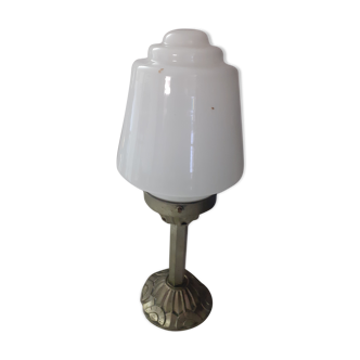White hanging opaline art deco