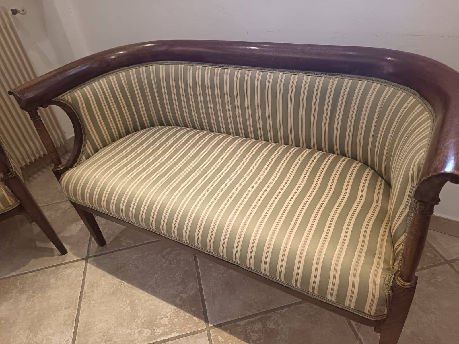 Settee salon Jacob & Josef Kohn Vienna – Sofa + 2 armchairs – Art Nouveau