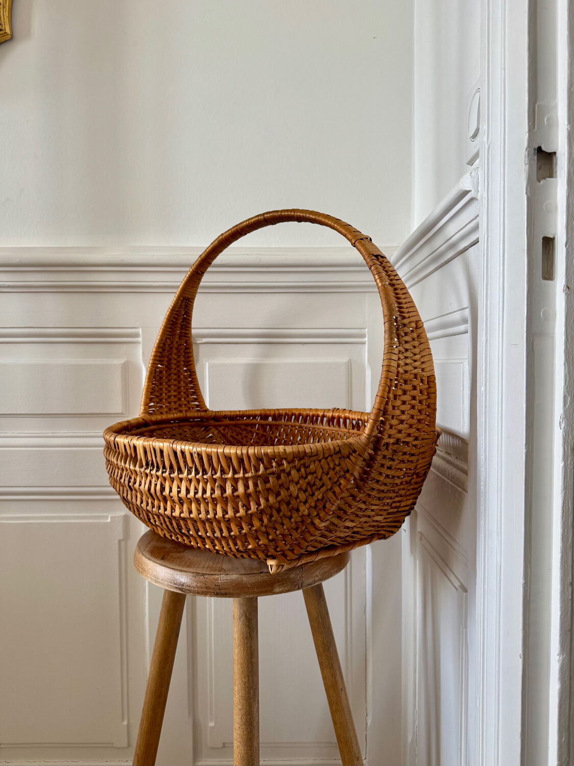 Arched basket in wickerwork 🧺