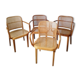 4 Thonet chairs with armrests