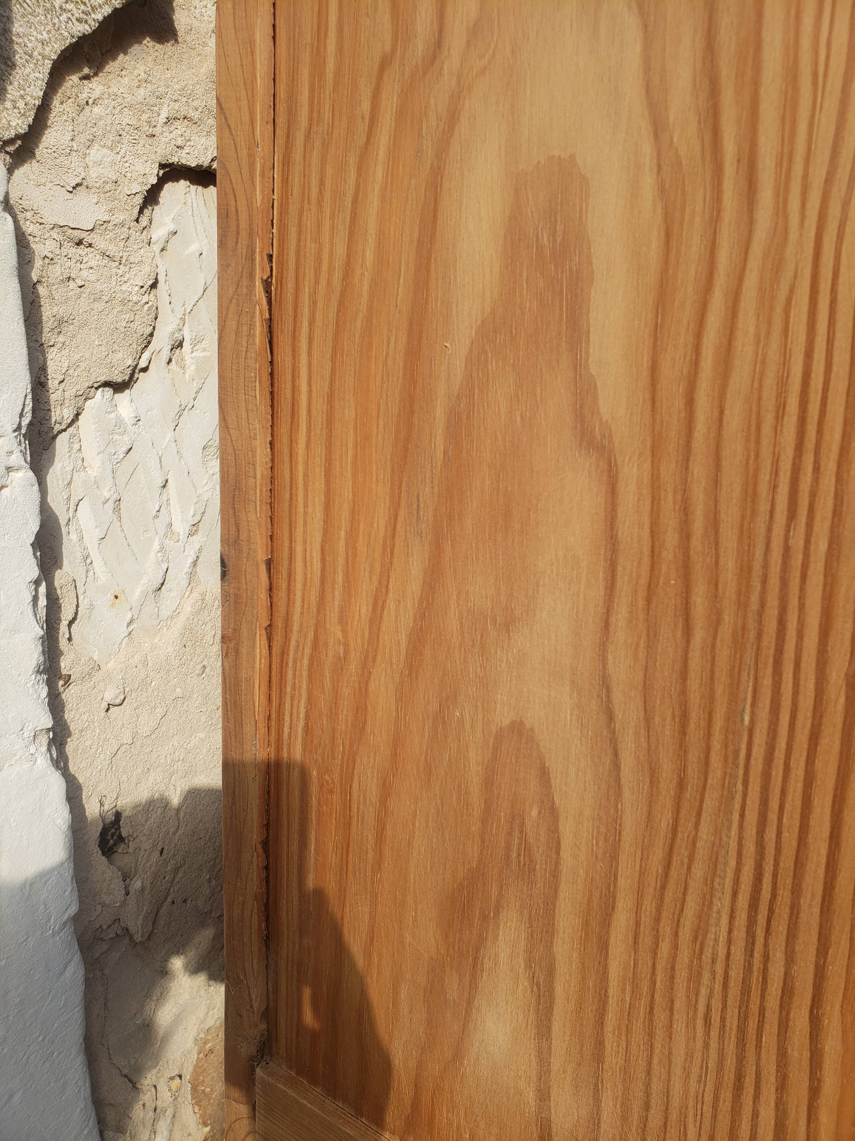 Parisian cabinet glazed raw wood