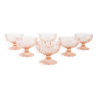 Set of dessert bowls, Italian design, 1970s, production: Italy