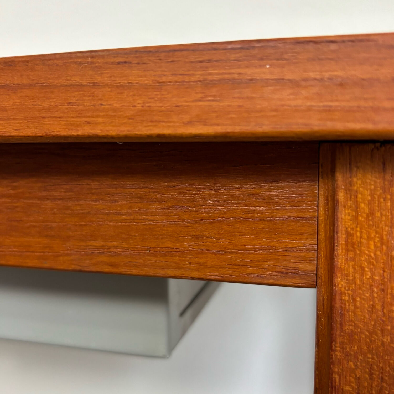 Vintage Danish bench with planter in teak