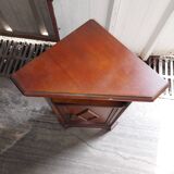 Small corner furniture in vintage wood used