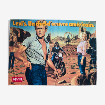 Poster of Pierre Peyrolle Levi's, James Dean, Marilyn Monroe, Once Upon a Time in the West