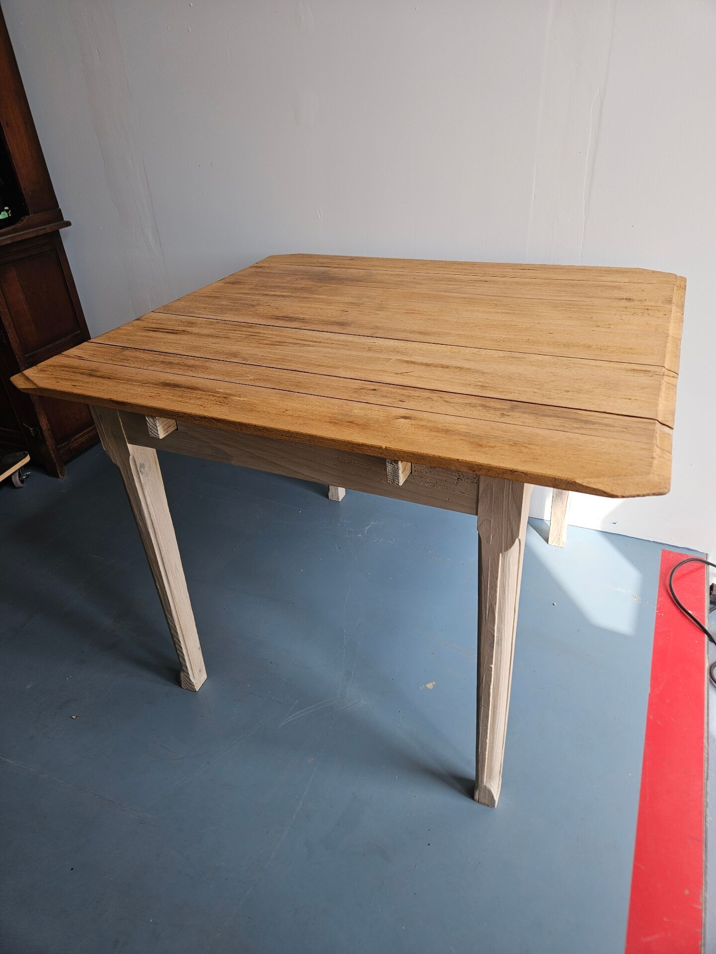 Restored wooden table