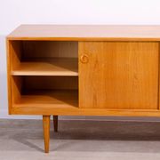 Buffet long de style scandinave double face entièrement restauré par Sedláček & Vyčítal, Tchécoslovaquie,