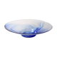 Coupe à fruits en verre bleu Bormioli Rocco, Italie années 1990