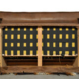 Neck leather 2-seater sofa by Hugo de Ruiter for Leolux, 1970s Netherlands