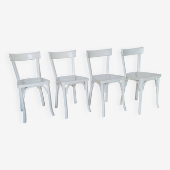 Ensemble de 4 chaises blanches Baumann