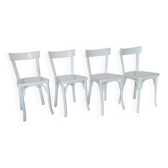 Ensemble de 4 chaises blanches Baumann