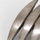 Brutalist door handle in silver bronze