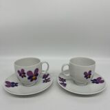 10 tasses et sous tasses 1970
