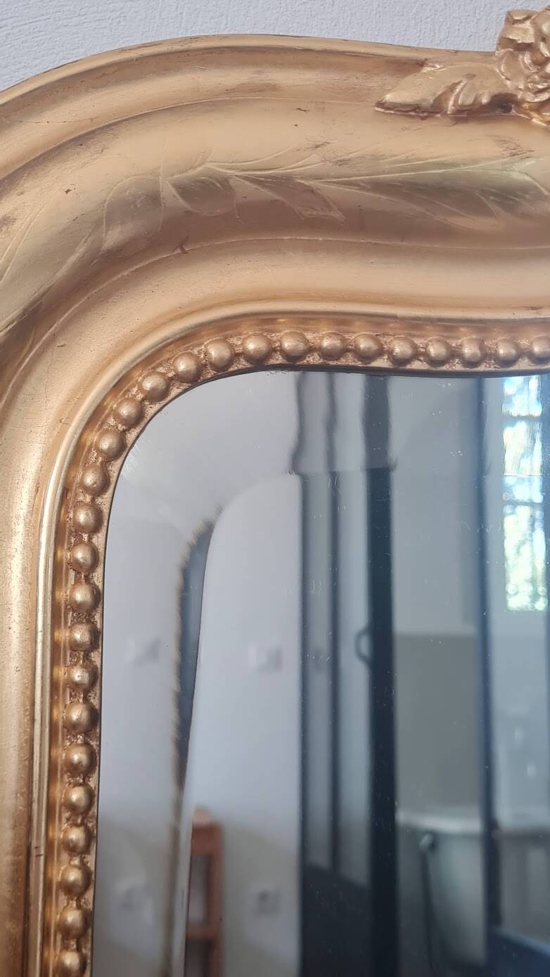 Miroir Louis Philippe avec fronton