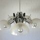 Vintage Mid Century Modern Sputnik Brutalist light Fixture Hanging Lamp