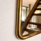 Rectangular mirror gilded with fine gold – vintage –