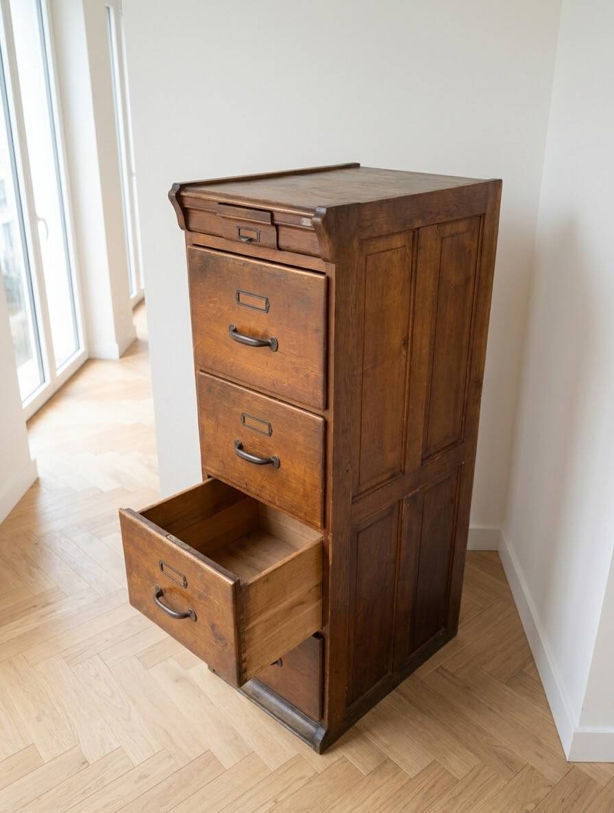 Meuble classeur à tiroirs ancien