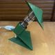 Lampe pince en métal vert, années 50