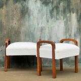 Deux tabourets mouton Decò