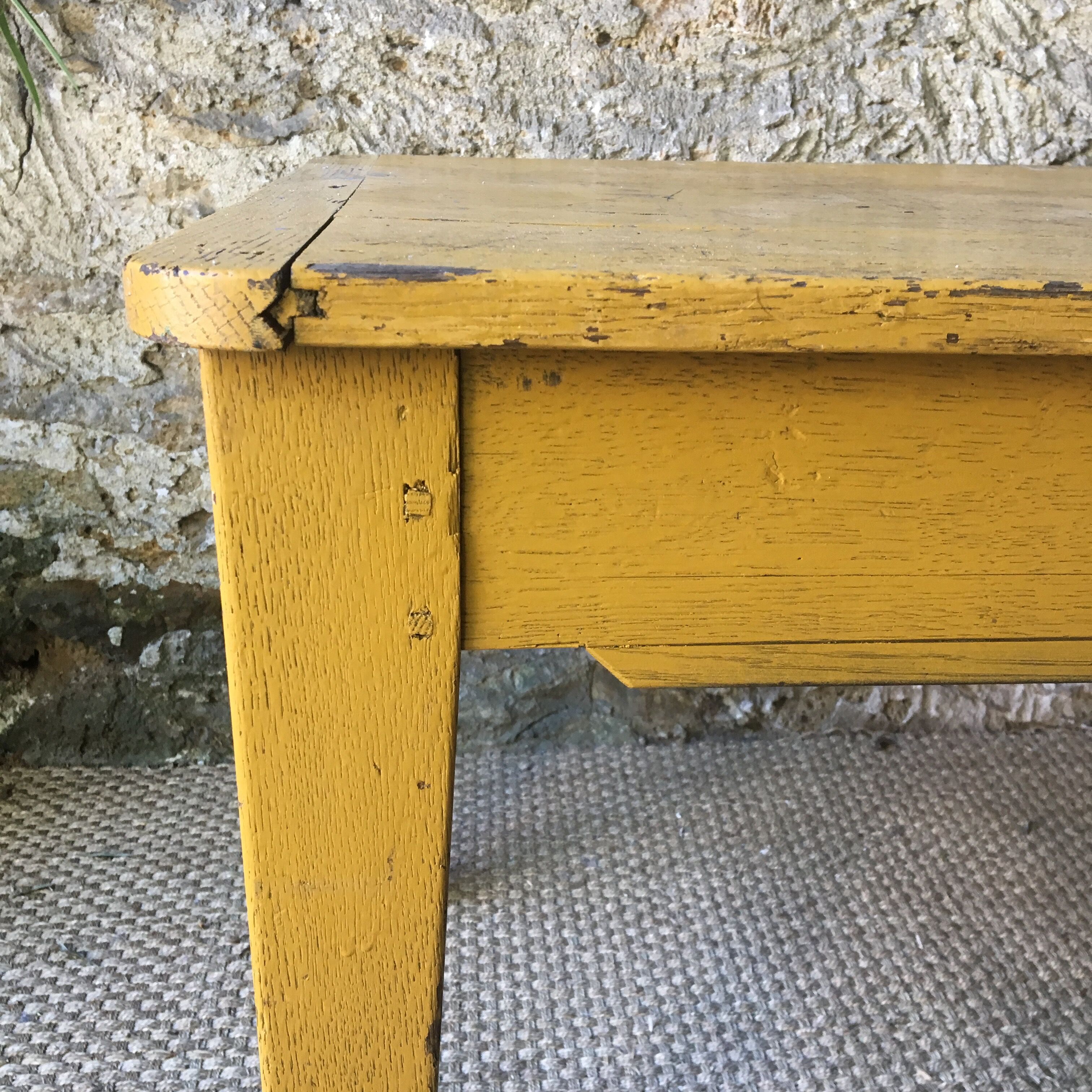 Vintage oak farm table