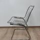 Chaise en métal chromé années 70 design italien